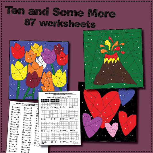 Math Worksheets: 10 and some more
