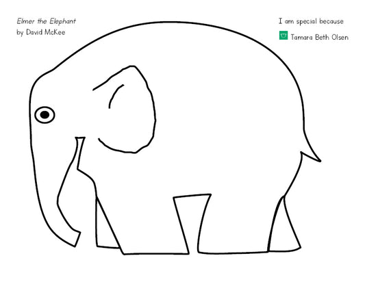 Elmer the Elephant Activity